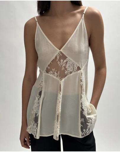Minima Esenciales - Aisla Lace Insert Cami Top