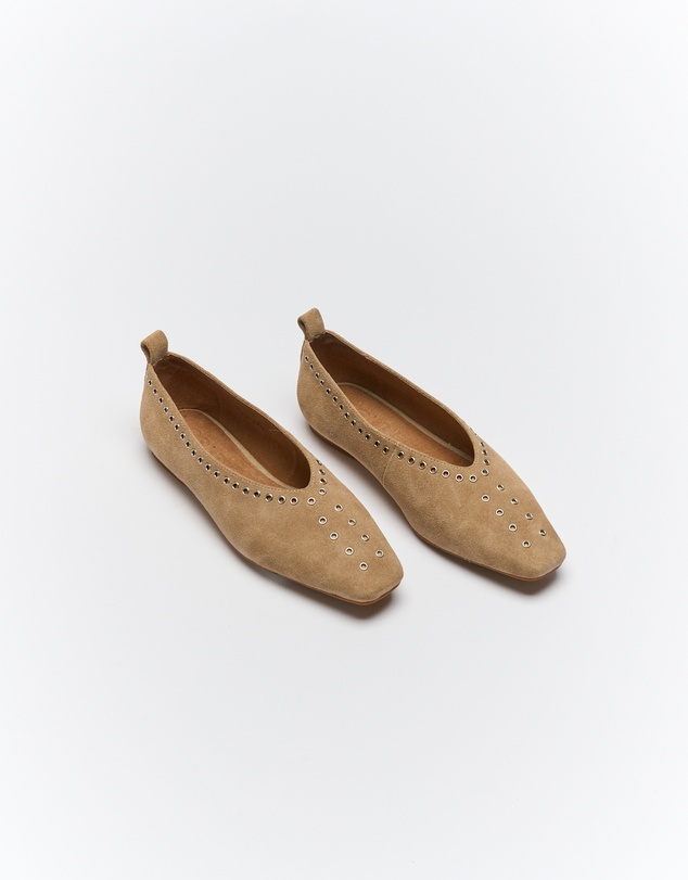 Goldie The Label - Chiara Leather Ballet