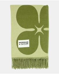 Morgan & Taylor - Ginger Throw Blanket in Green