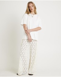 Subtitled - Jasmine Lace Relaxed Pants