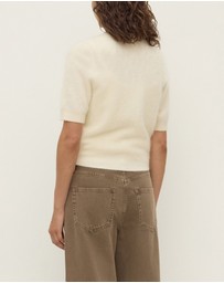 Assembly Label - Carina Wool Short Sleeve Cardigan