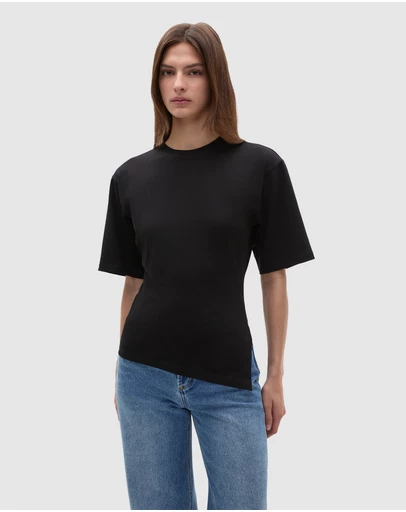 Seed Heritage - Waisted Asymmetrical Hem Tee