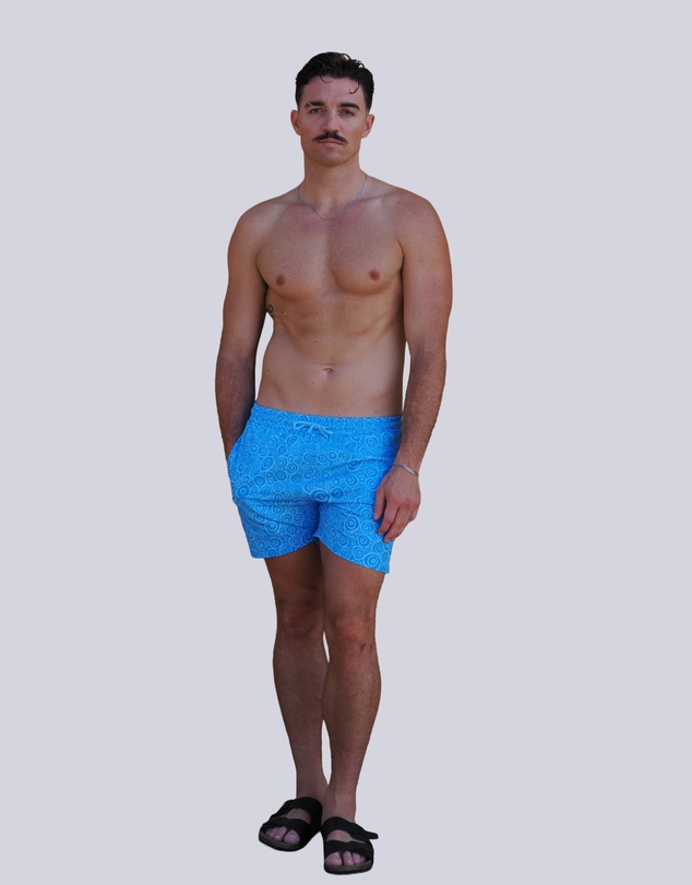 Gali Swimwear - Para-Kiira Baaka Cyan Swim Short
