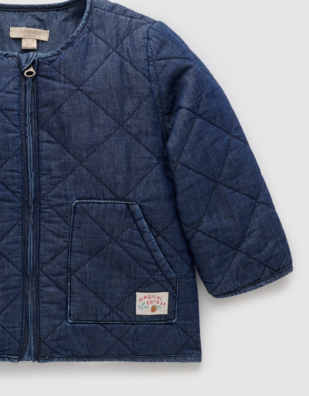 Purebaby - Quilted Padded Jacket -Kids-Babies