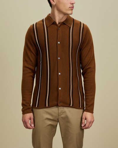 Chester 3D Stripe Cardigan