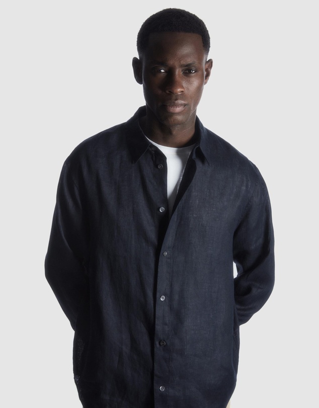 COS - Curved-hem Linen Shirt