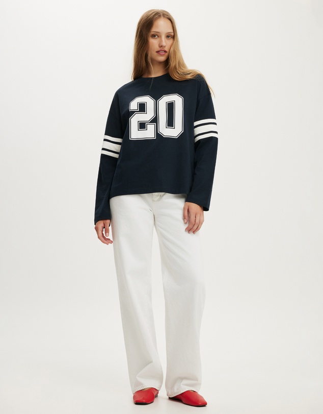 Cotton On - LS Oversized Graphic Tee