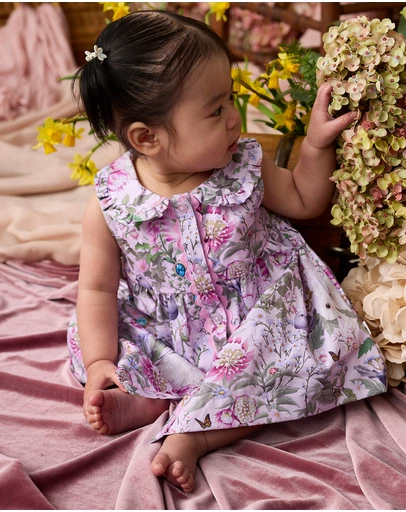 Fleur Harris - 'Heirloom Treasures' Flossie Dress in Pink Multi