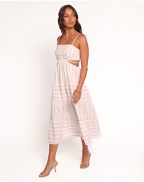 Petal & Pup - Evelin Midi Dress - Pink Stripe