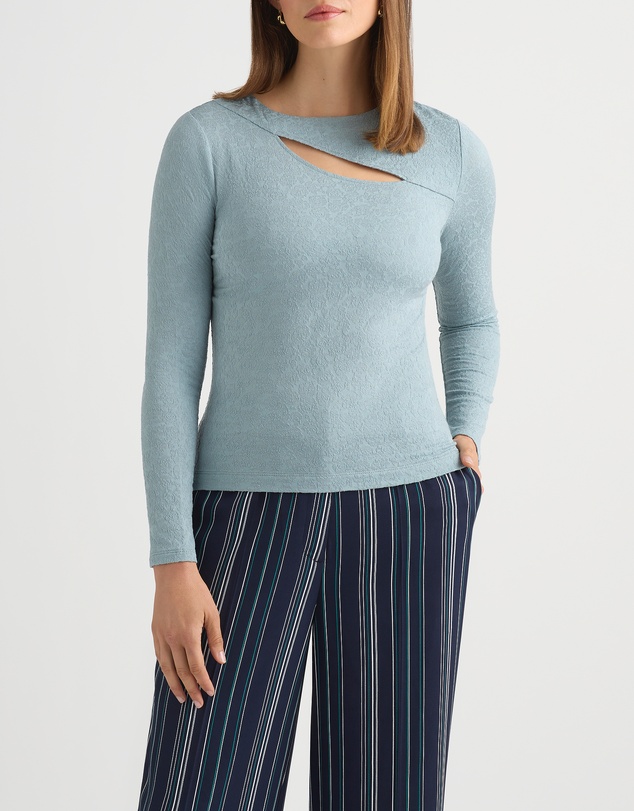 David Lawrence - Brittany Textured Lace Top