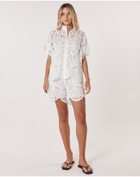 Fate + Becker - Elara Broderie Blouse