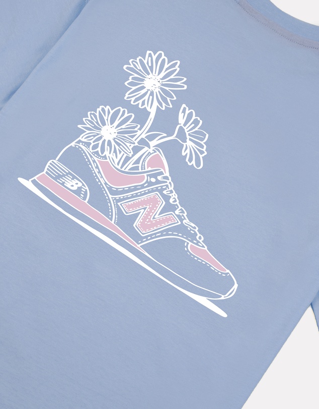 New Balance - Floral Sneaker Back Graphic Tee