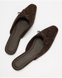 AERE - Slip On Suede Ballet Flats