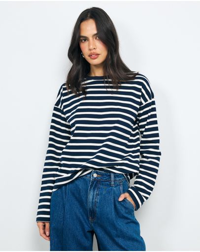 Ink & White Stripe