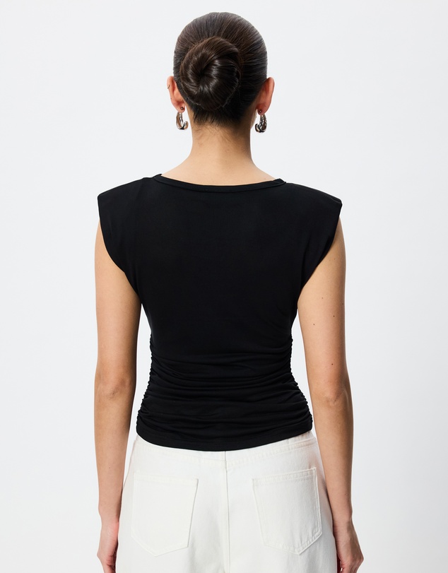 Tussah - Kate Jersey Shoulder Pad Tank Top