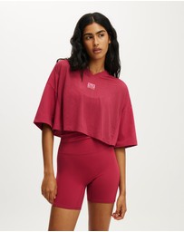 Cotton On Body Active - Active Mesh Cropped Graphic Tee