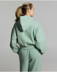 Rockwear - Luxe Fleece Cropped Zip Through Hoodie
