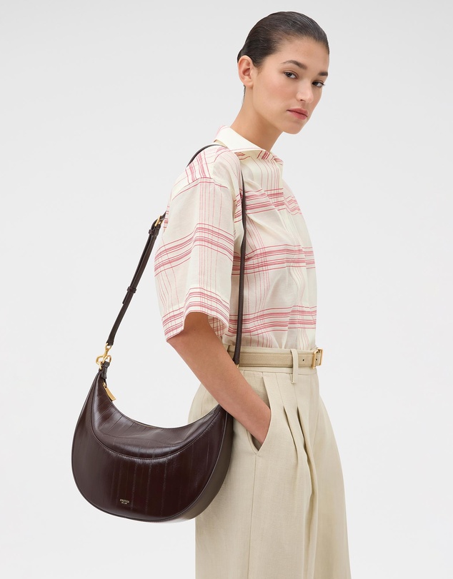 Oroton - Florence Medium Textured Hobo Bag