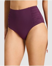 Sea Level Australia - Essentials Edit High Waist Gathered Side Pant