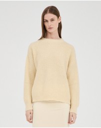 FRIEND of AUDREY - Fluffy Mohair Wool Jumper