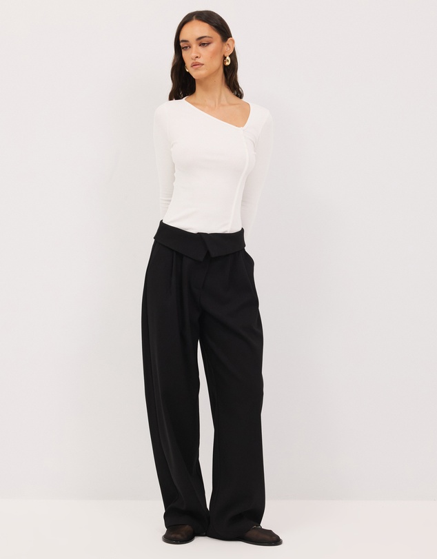 Calli - Tate Fold Over Waist Suit Pants
