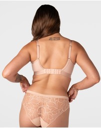 Hotmilk Maternity Lingerie - Flawless Full Cup Plunge Nursing Bra - Wirefree