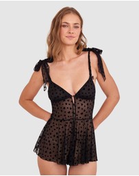 Bras N Things - Maisie Playsuit - Black