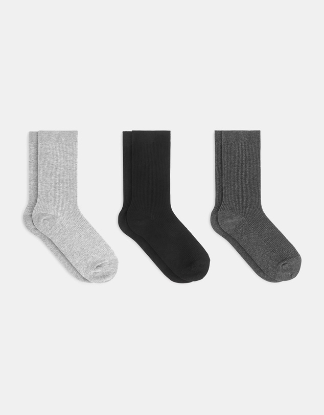 ARKET - 3-Pack Cotton Rib Socks