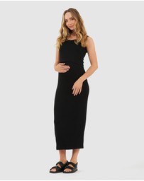 Ripe Maternity - Rib Maxi Nursing Dress