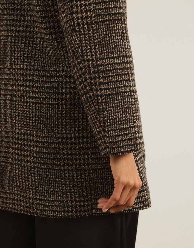 Atmos&Here - Laura Check Wool Blend Coat