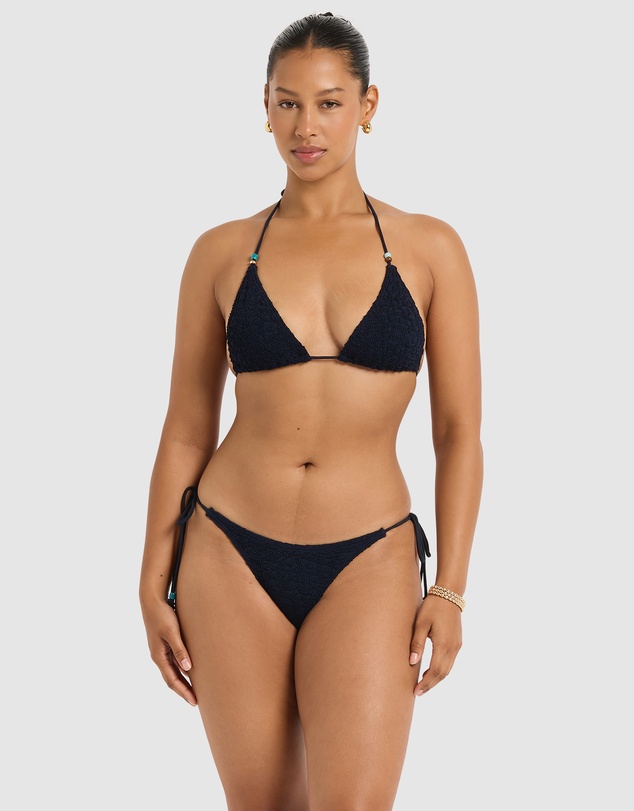 Bond-Eye Swimwear - Beaded Ingrid Tri Bikini Top