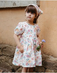 Purebaby - Linen Blend Dress -Kids-Babies