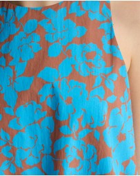 Oxford - Clover Printed Cotton Shell Top