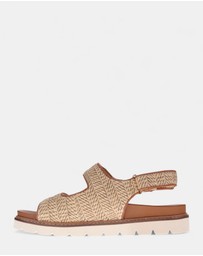 Mia Vita - Dakota Slingback Sandal - Natural Raffia