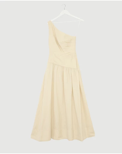 Revibe - Repaired Shona Joy Gigi One Shoulder Maxi Dress - AU 6