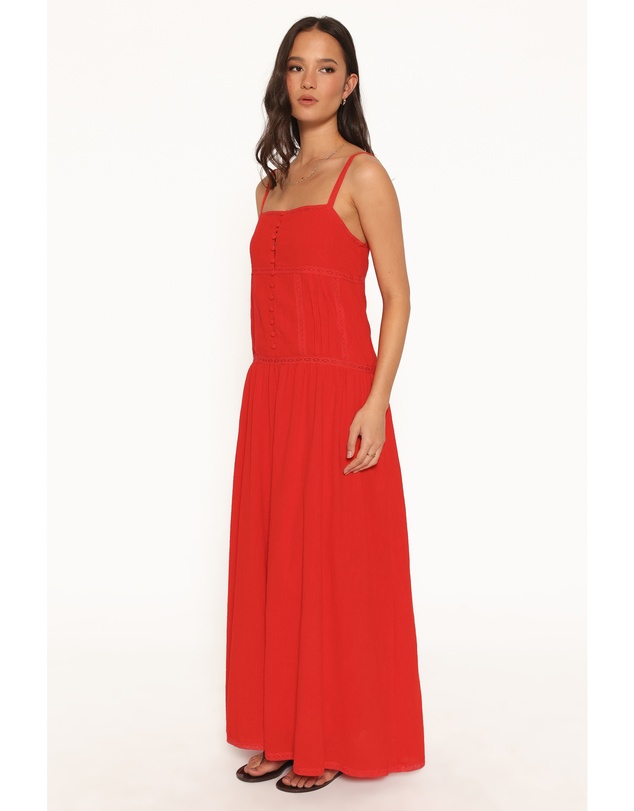 Petal & Pup - Ebonie Maxi Dress - Red