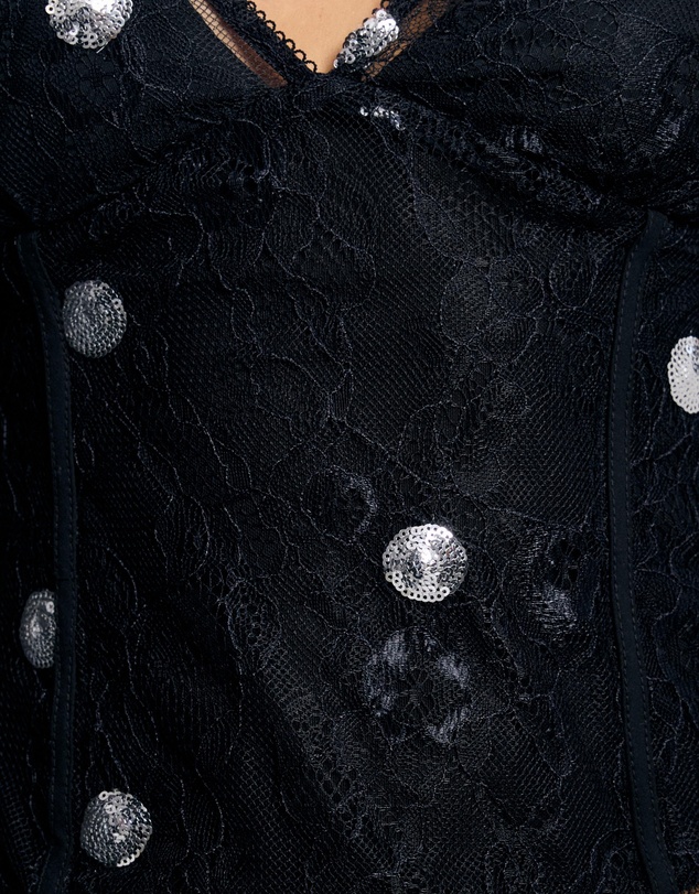 Lover - Zinnia Polka Sheer Bodice Top