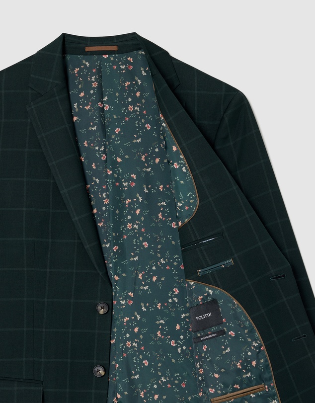 Politix - Baxter Windowpane Tailored Jacket