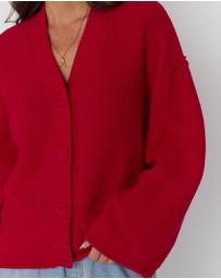 ALEXANDRA - Dante Cardigan Red