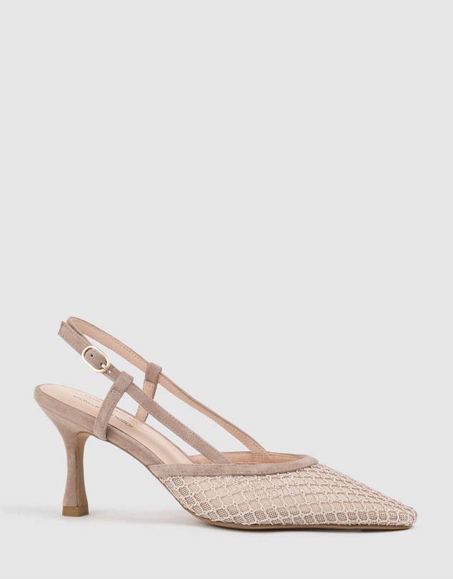 Edward Meller - DELILAH75 Mesh Slingback Pump
