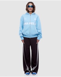 ENA PELLY - Multi Logo Zip Thru Hoodie