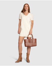 Belle & Bloom - Solana Boho Fringe Shift Mini Dress