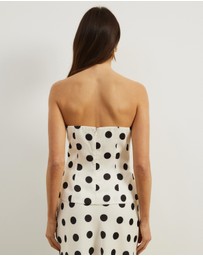 Atmos&Here - Felicity Polka Dot Strapless Top