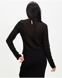 Third Form - Wisteria Sheer Bias Blouse