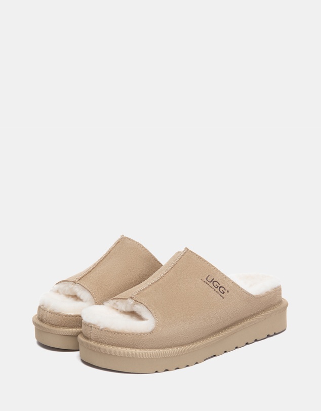 EVERAU - Australian Shepherd Ugg Colven Cow Suede Upper Loafer Oxfords Flats