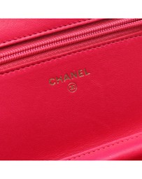 Pre-Loved by Azura Reborn - Pre-Loved CC Quilted Velvet Wallet on Chain