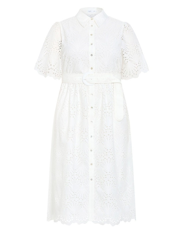 City Chic - Everlee Broderie Shirt Dress