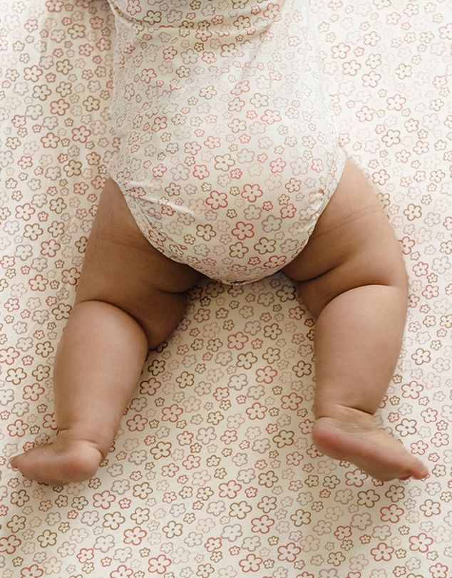 Kynd Baby - Fitted Cot Sheet in Spring Blossom