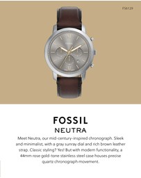Fossil - Neutra Brown Chronograph Watch