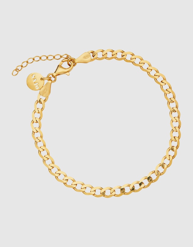Najo - Marchioness Yellow Gold Petite Bracelet (18.5cm+ext)